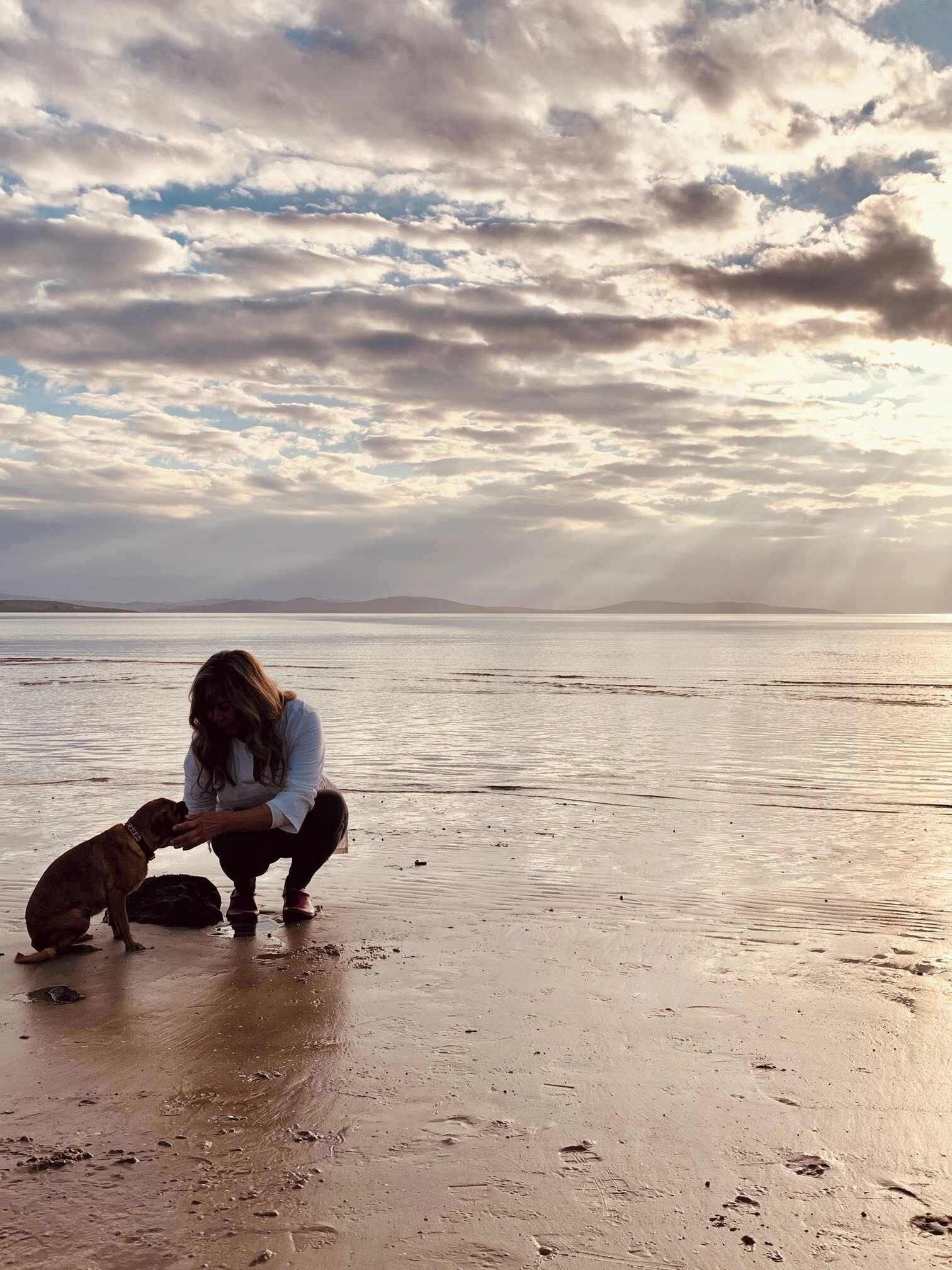 On the beach