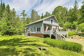 Rangeley Vacation Rental | 3BR | 2BA | 2,000 Sq Ft | Stairs Required