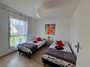 3 bedrooms, individually furnished