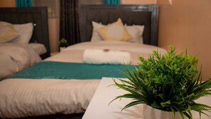 Iron/ironing board, WiFi, bed sheets