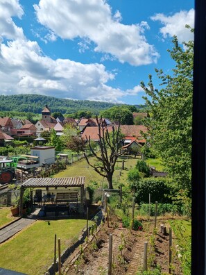 Blick von der Unterkunft