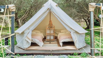 Tente, patio, vue jardin | Rideaux occultants, Wi-Fi gratuit