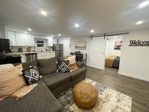 TV, fireplace, video games