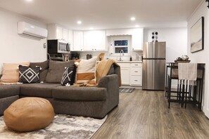 TV, fireplace, video games