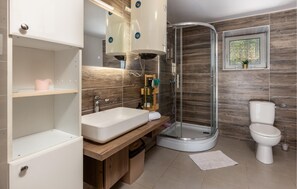 Shower, hair dryer