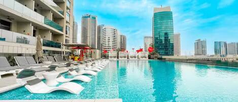 Et oppvarmet basseng