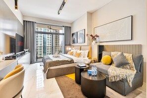 1 makuuhuone, työpöytä, silitysrauta/-lauta, ilmainen Wi-Fi