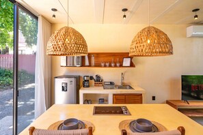 Fridge, microwave, oven, stovetop - Pool | Walk to Beach | Modern Design | Kitchen | Garden Oasis | Tranquil Setting (Bucerias)