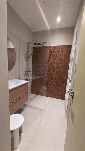 Douche, sèche-cheveux, papier toilette
