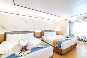 Family Twin Room, 2 Queen Beds, Mountain View | Hypo-allergenic bedding, down duvets, in-room safe, desk - Phuket Patong Buri Resort (Patong)