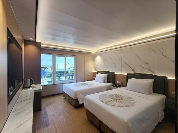 Chambre Exclusive avec lits jumeaux, vue ville | Vue de la chambre