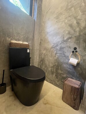 Luxe villa, uitzicht op bergen | Badkamer