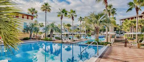 A heated pool