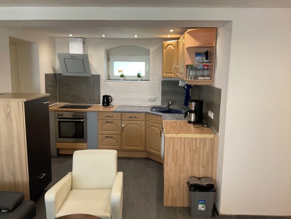 Fridge, oven, stovetop, dishwasher