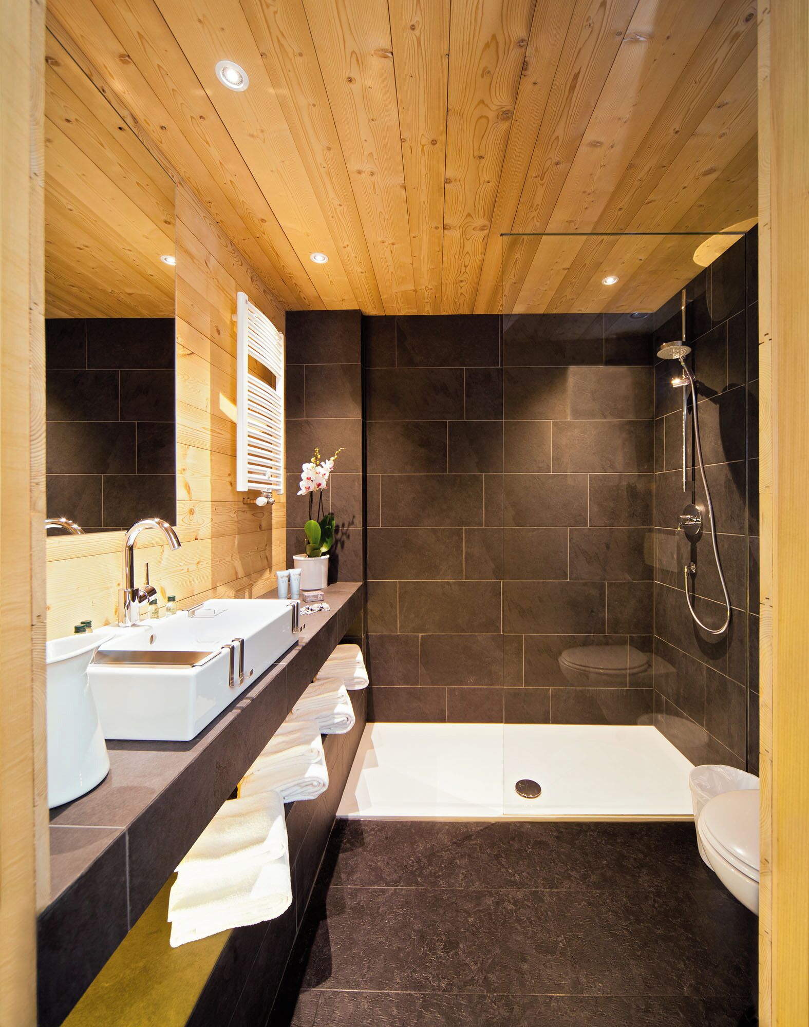 Family Studio, Mountain View | Bathroom | Shower, hair dryer, bathrobes, towels