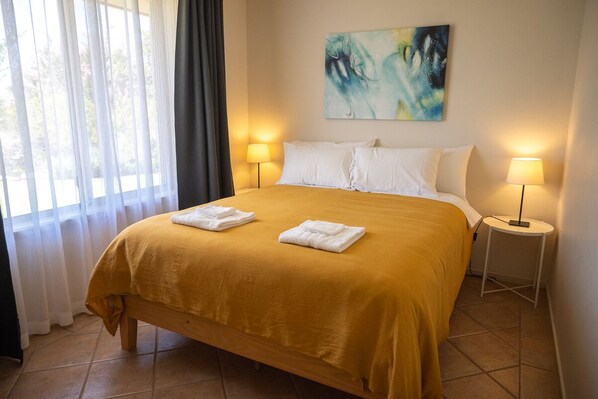 Desk, iron/ironing board, travel crib, free WiFi