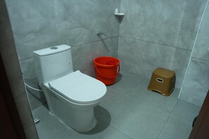 Ducha, toallas, jabón