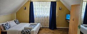 家庭單棟小屋, 花園景 | 免費 Wi-Fi、床單