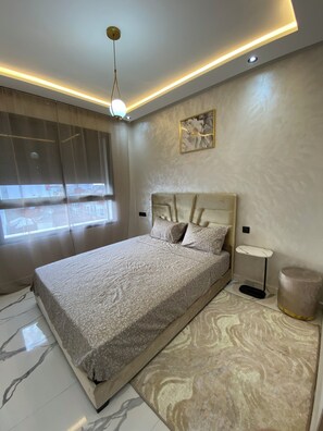 Internet, bed sheets - A bright, cozy apartment in the heart of Maarif: 2 bedrooms, Wi-Fi, air conditioning, free parking (Berkane)