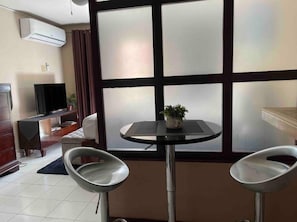 Studio, Balcony | In-room dining