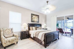 4 bedrooms, iron/ironing board, WiFi, bed sheets
