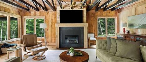 電視、壁爐、 辦公室