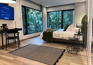 Luxury Cabin | Premium bedding, minibar, free WiFi, bed sheets - Termales Los Volcanes (Choconta)