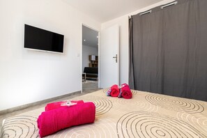 1 Schlafzimmer, kostenloses WLAN, Bettwäsche