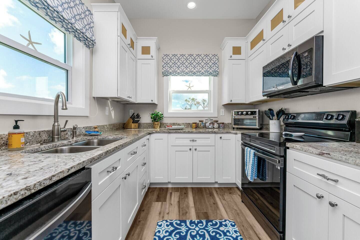 Microwave, oven, stovetop, dishwasher