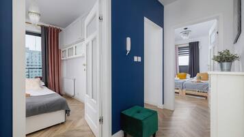 2 bedrooms, iron/ironing board, travel crib, WiFi