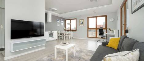 TV, DVD player, offices