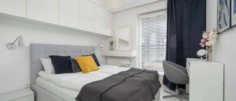 Desk, iron/ironing board, travel crib, WiFi