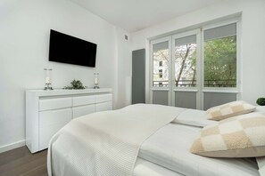 1 habitación, tabla de planchar con plancha, wifi y ropa de cama 