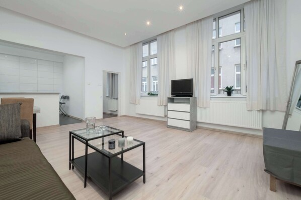 Desk, iron/ironing board, travel crib, WiFi