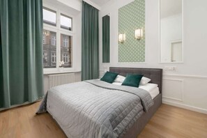 1 室のベッドルーム、アイロン / アイロン台、WiFi、ベッドシーツ