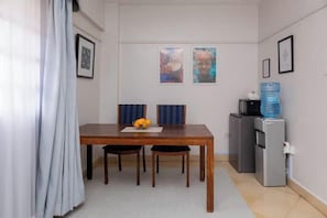 Classic Apartment, City View | Private kitchen | Fridge, microwave, cookware/dishes/utensils - Lux Suites Bida Furnished Apartments (Naivasha)