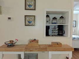 MANATEE APARTMENT | Private kitchen | Full-size fridge, microwave, oven, stovetop