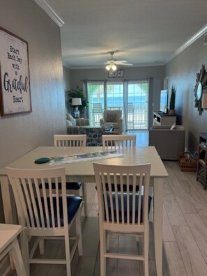 Dining - Oceanview Oasis  Balcony + Pools  Steps to Beach (Galveston)