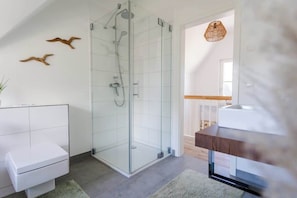 Shower, hair dryer