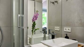 Shower, hair dryer
