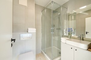 Shower, hair dryer