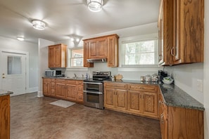 Microwave, oven, stovetop