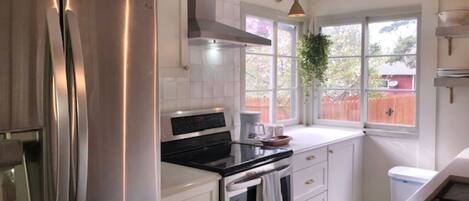 Microwave, oven, stovetop, dishwasher