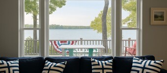 Charming 4-bedroom with views of Paw Paw Lake. Sleeps up to 10. 