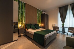 Deluxe Double Room, Balcony, Courtyard View | Laptop workspace, blackout drapes, soundproofing, free WiFi