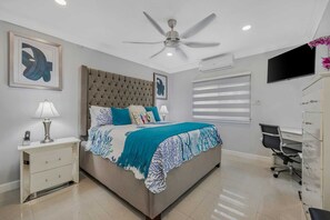 2 bedrooms, iron/ironing board, WiFi, bed sheets