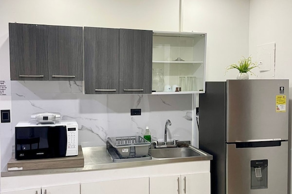 APARTAMENTO 203 | Private kitchen | Microwave, dishwasher, cookware/dishes/utensils