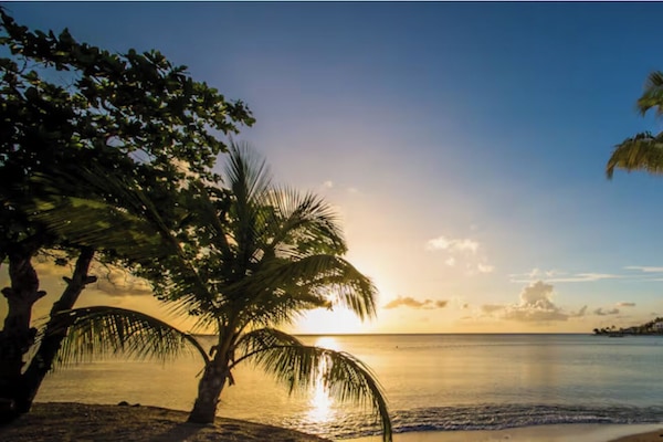 Playa en los alrededores, camastros y toallas de playa