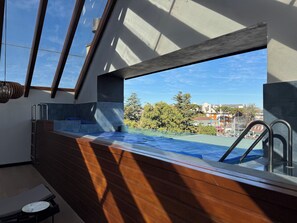 A heated pool