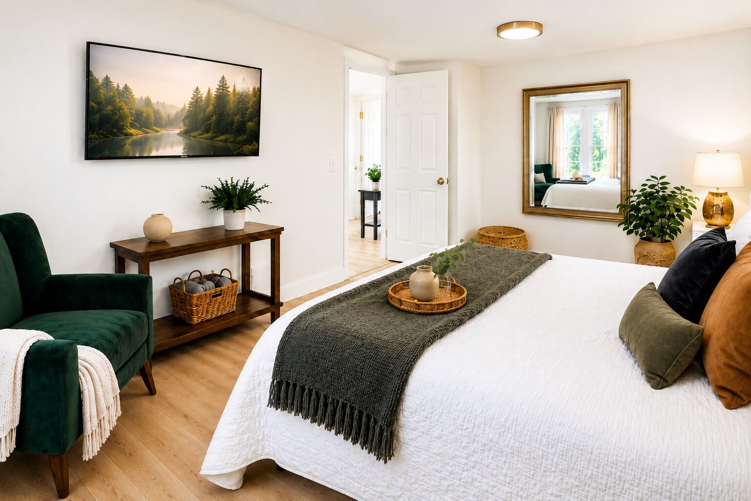 2 Schlafzimmer, Schreibtisch, Bügeleisen/Bügelbrett, kostenloses WLAN